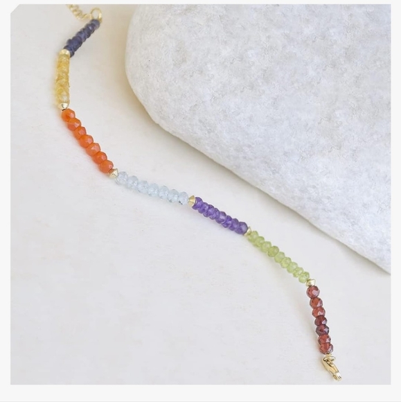 Sterling silver beaded bracelet - Picture 2 of 3